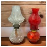 Pair of Oil Lamps
