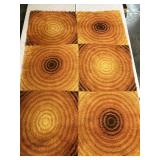 COOL MID-CENTURY SHAG AREA RUG 54 IN. X 78 IN.