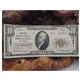 1929 Gold Seal $10 Note Ponca City Oklahoma