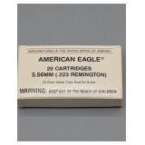 20 ROUNDS 5.56MM .223 REMINGTON 55 GR BOAT TAIL