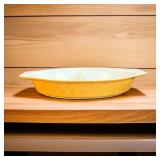 Pyrex Divided Casserole Dish Early American 1 1/2
