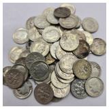 60 Silver Roosevelt Dimes
