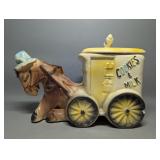 American Bisque Cookies & Milk Cookie Jar Horse &