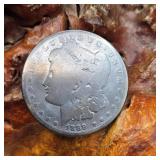 1889 O Morgan Silver Dollar (Toned)