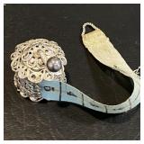 Antique Wind Up Sewing Measuring Tape, Silver