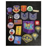 VINTAGE PATCHES W/ OTHER MILITARY PATCHES