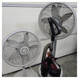 Pair of Fans w/ Eureka Vacuum Cleaner
