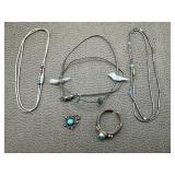 Silver Fetish & Liquid Necklaces, Pendant & Ring