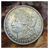 1921 D Morgan Silver Dollar