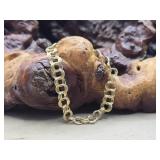 14K Gold Loop Bracelet 10.64g