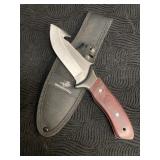 WINCHESTER HUNTING KNIFE W/ GUT HOOK W/ SHEATH