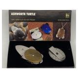 NOS CRKT ASHWORTH TURTLE KNIFE, MONEY CLIP, KEY