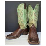 Experienced Justin Green Cowboy Boots Menï¿½s Sz 8?