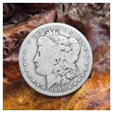 1890 O Morgan Silver Dollar