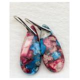 NEW STRAWBERRY STONE PEIRCED EARRINGS