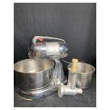 DORMEYER SILVER CHEF STAND MIXER W/ MEAT GRINDER
