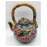 JAPANESE VTG. MAJOLICA DRIP GLAZE ART POTTERY 32