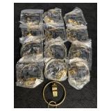 DOZEN POLICE WHISTLES ON JAILERS KEY  RINGS