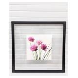 FEIG-FEIG ELEGANT FRAMED FLORAL PRINT 25" X 24"
