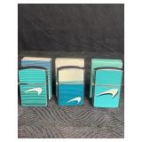 3 NOS NEWPORT CIGARETTE LIGHTERS ALL JAPAN