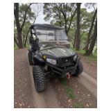 2021 HINSON 450, 4X4 WINDSHIELD, DUMPBED, & TOP.