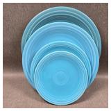 Fiestaware 4pc Set in Turquoise w/Dinner, Salad,