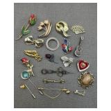 Vintage Style Brooch Pins & Hat Pins