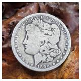 1890 O Morgan Silver Dollar