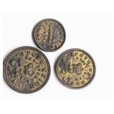 1847 CHEMIST BRASS WEIGHTS