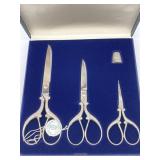NIB SEWING SCISSOR SET SOLINGEN GERMANY 3 PAIR