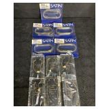 6 NOS FAUX CULTURA PEARLS ON 18 IN. GOLD-TONE