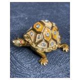 BEJEWELED TURTLE TRINKET/JEWELRY BOX