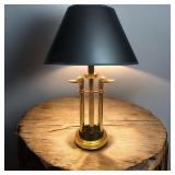 Vintage Brass Double Duck Head Table Lamp