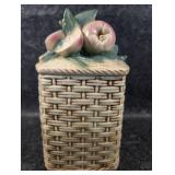 1950s McCoy Pottery Apples on Basket Cookie Jar