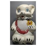 Vintage Royal Ware Ceramic Teddy Bear Cookie Jar