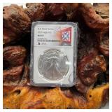 NGC 2022 MS70 Silver Eagle Ohio