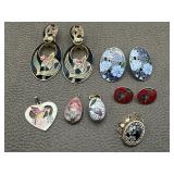 Cloisonnï¿½ Earrings, Pendants & 1928 Necklace