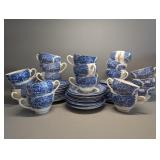 Vintage Liberty Blue Paul Revere Tea Cups,