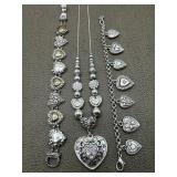 Brighton Style Charms Bracelets & Necklace