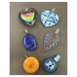 Hand blown Glass & Glass Art Pendants