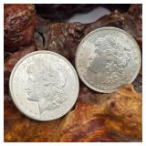 Two1921 Morgan Silver Dollars