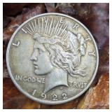 1922 D Silver Peace Dollar