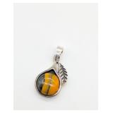 925 SILVER BUMBLEBEE JASPER PENDANT
