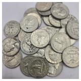 30 Silver Washington Quarters
