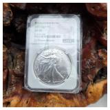 NGC 2023 MS70 Invention Series Silver Eagle