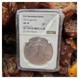 NGC 2023 MS70 Invention Series Silver Eagle