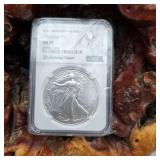NGC 2023 MS70 Invention Series Silver Eagle