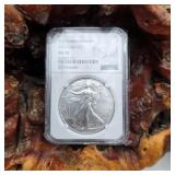 NGC 2023 MS70 Invention Series Silver Eagle
