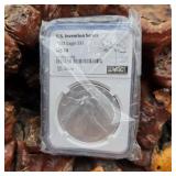 NGC 2023 MS70 Invention Series Silver Eagle