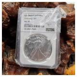 NGC 2023 MS70 Invention Series Silver Eagle